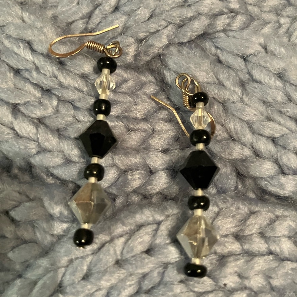 Beaded dangle earrings